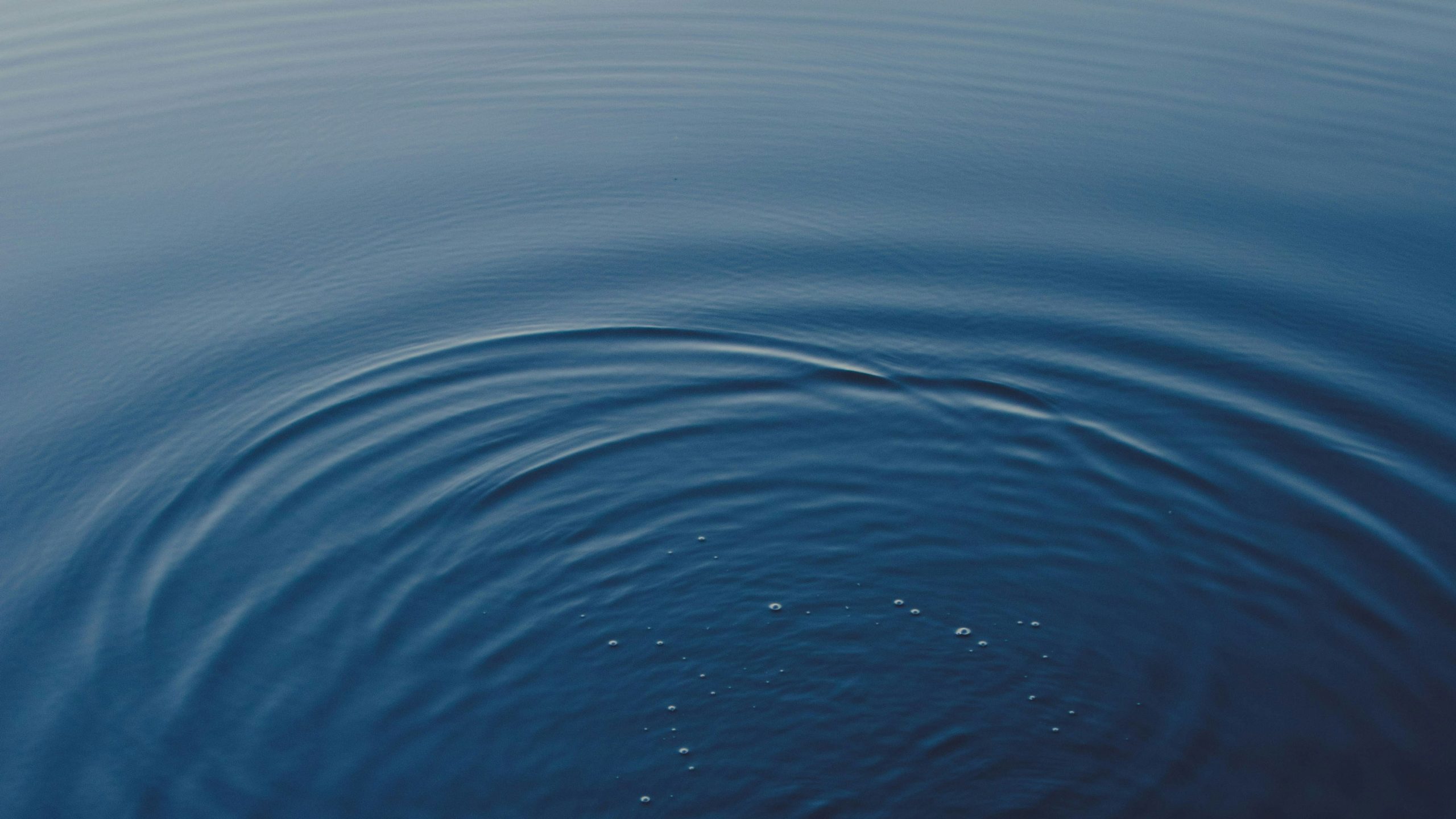 drak blue calm waters